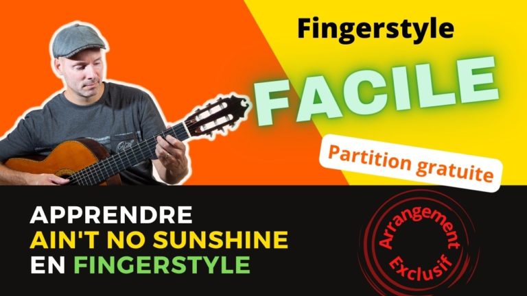 Apprendre Ain’t no Sunshine en Fingerstyle