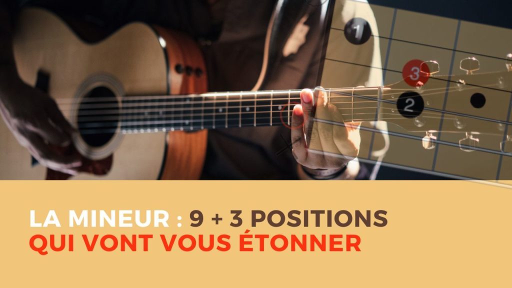 Découvrez ➽ l'accord de La mineur (Am). Maîtrisez 9+3 positions pour enrichir votre jeu et varier vos mélodies ✅. Cliquez et explorez !