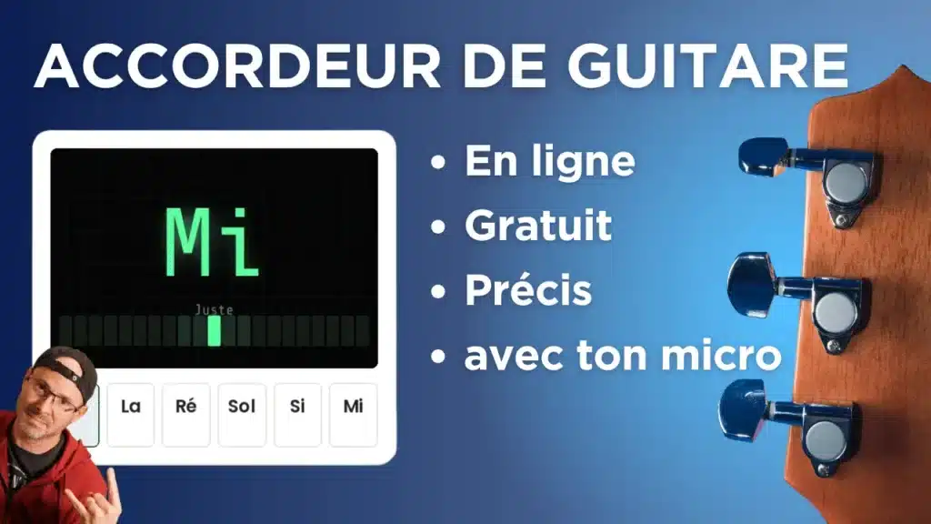 Accordeur de Guitare en ligne Gratuit avec ton micro